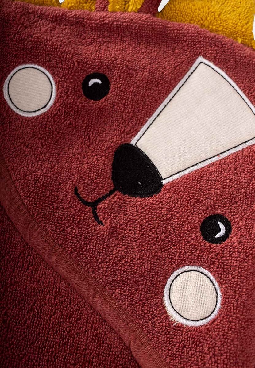 Cigit Concept Lion Figure Hooded Baby Towel, 100% Organic Cotton (photo 3)