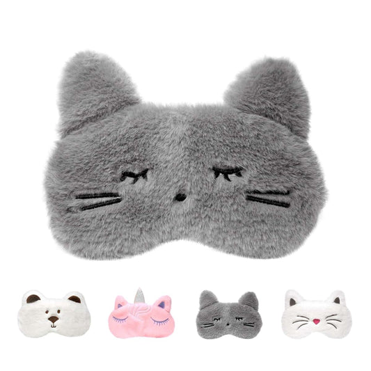 Gofamo Matt And Mollie Kids Safety Sleep Mask - Gray Cat