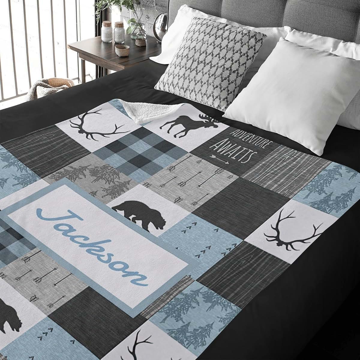 ColorAce Custom Personalized Flannel Blanket (photo 3)