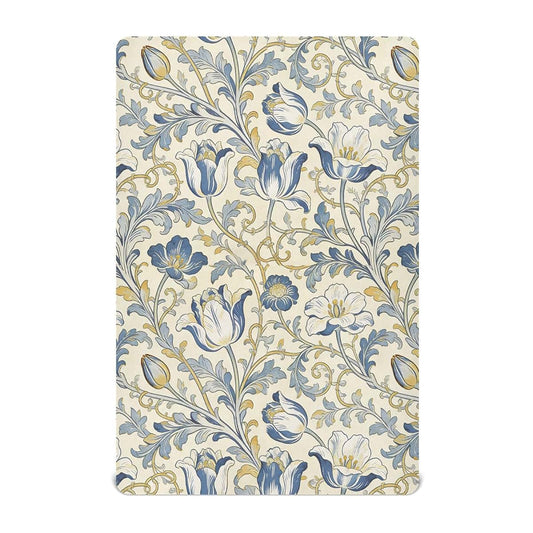 decor gift Crib Sheets Fitted Yellow and Blue Tulips William Morris Essentials for Crib 52''x28''