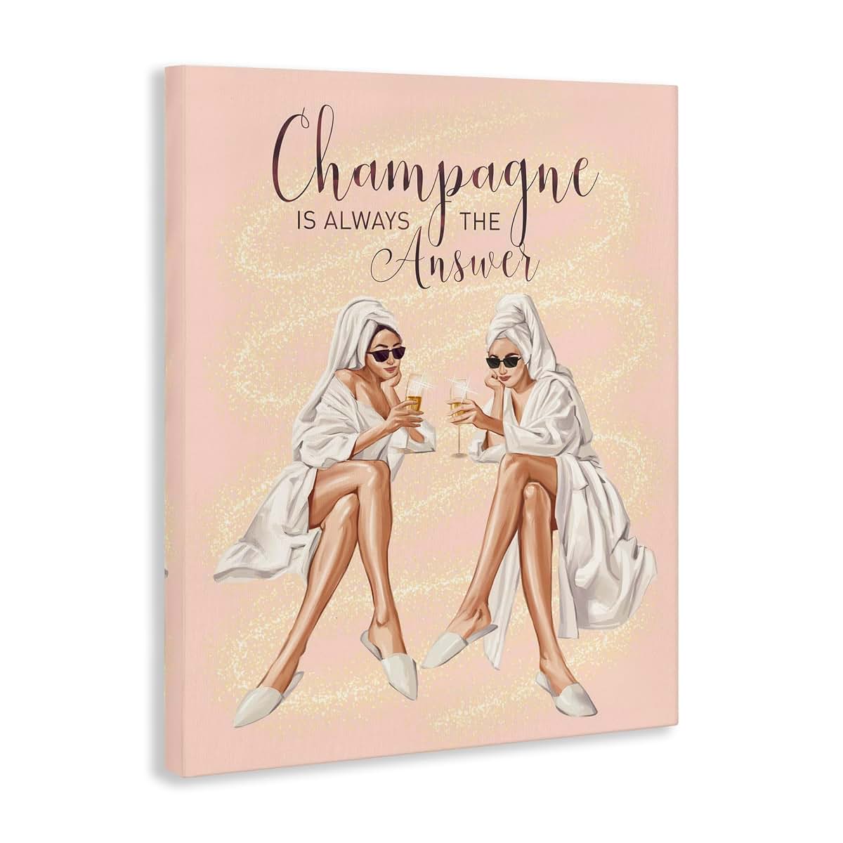 Stupell Industries Champagne Glam Quote Canvas Wall Art