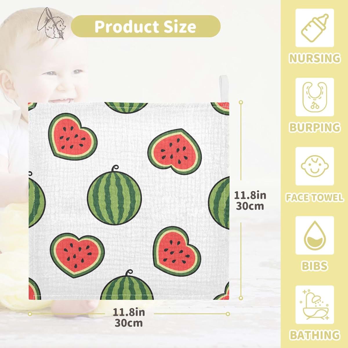 Baby Bath Towel, Soft Absorbent Towel for Infant Bath Time