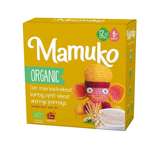 Mamuko Organic Multi Grain Porridge With Oats And Rye