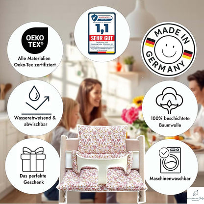 Blausberg Baby - Coated Cushion Set Compatible Tripp Trapp High Chair - Materials Oek-Tex Standard Certified Made in (photo 3)