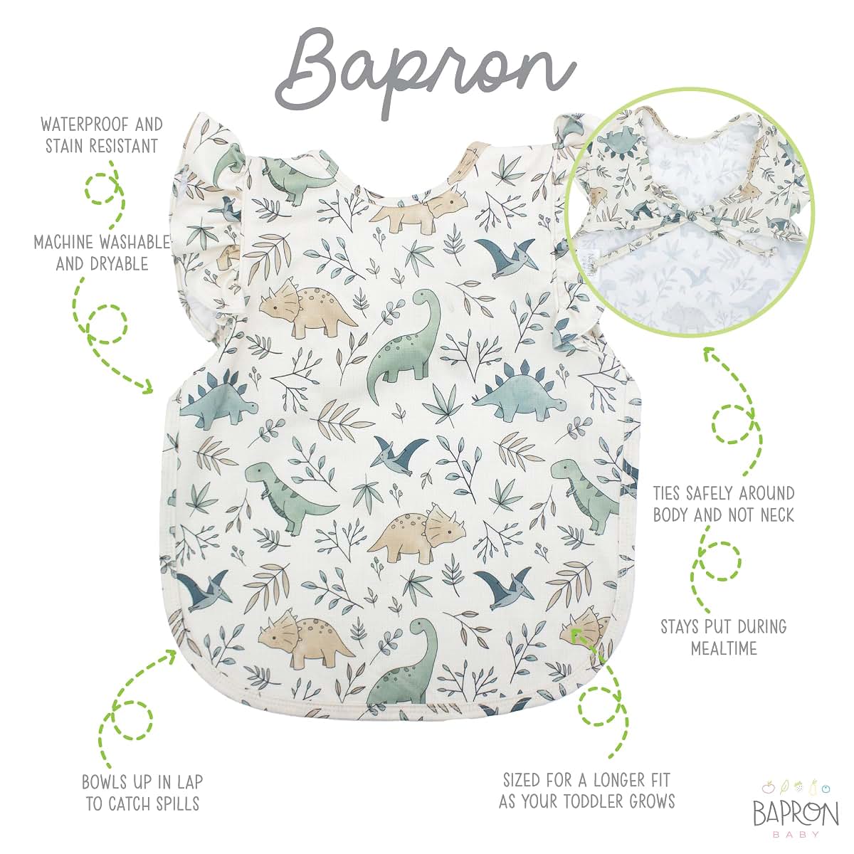 BapronBaby Flutter Baby Led Weaning Bib And Crafting Smock