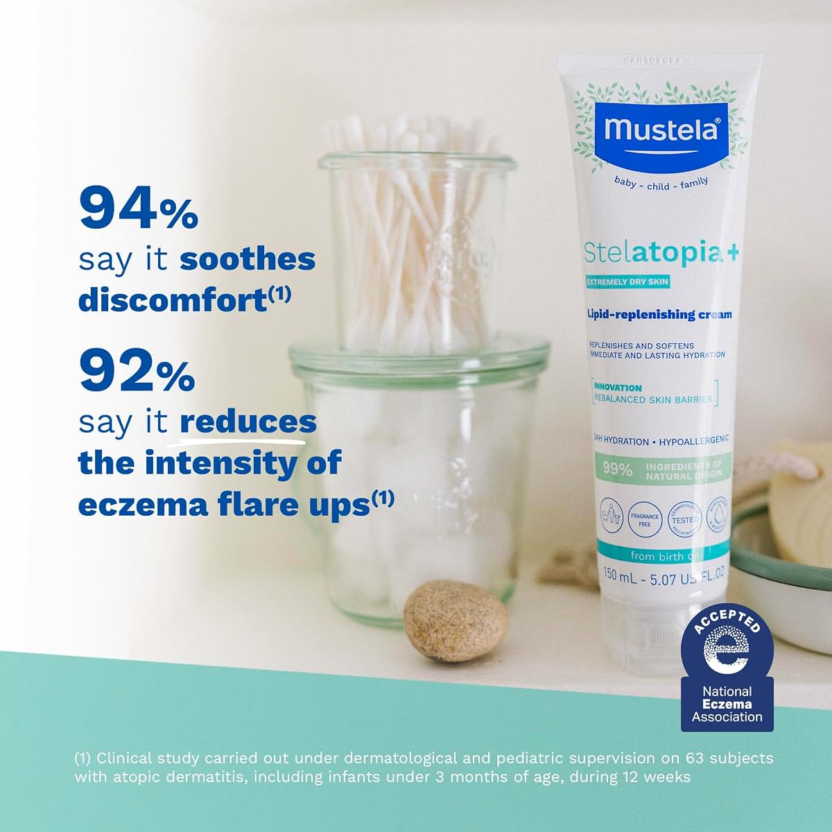 Mustela Stelatopia+ Lipid-Replenishing Cream For Eczema-Prone Skin