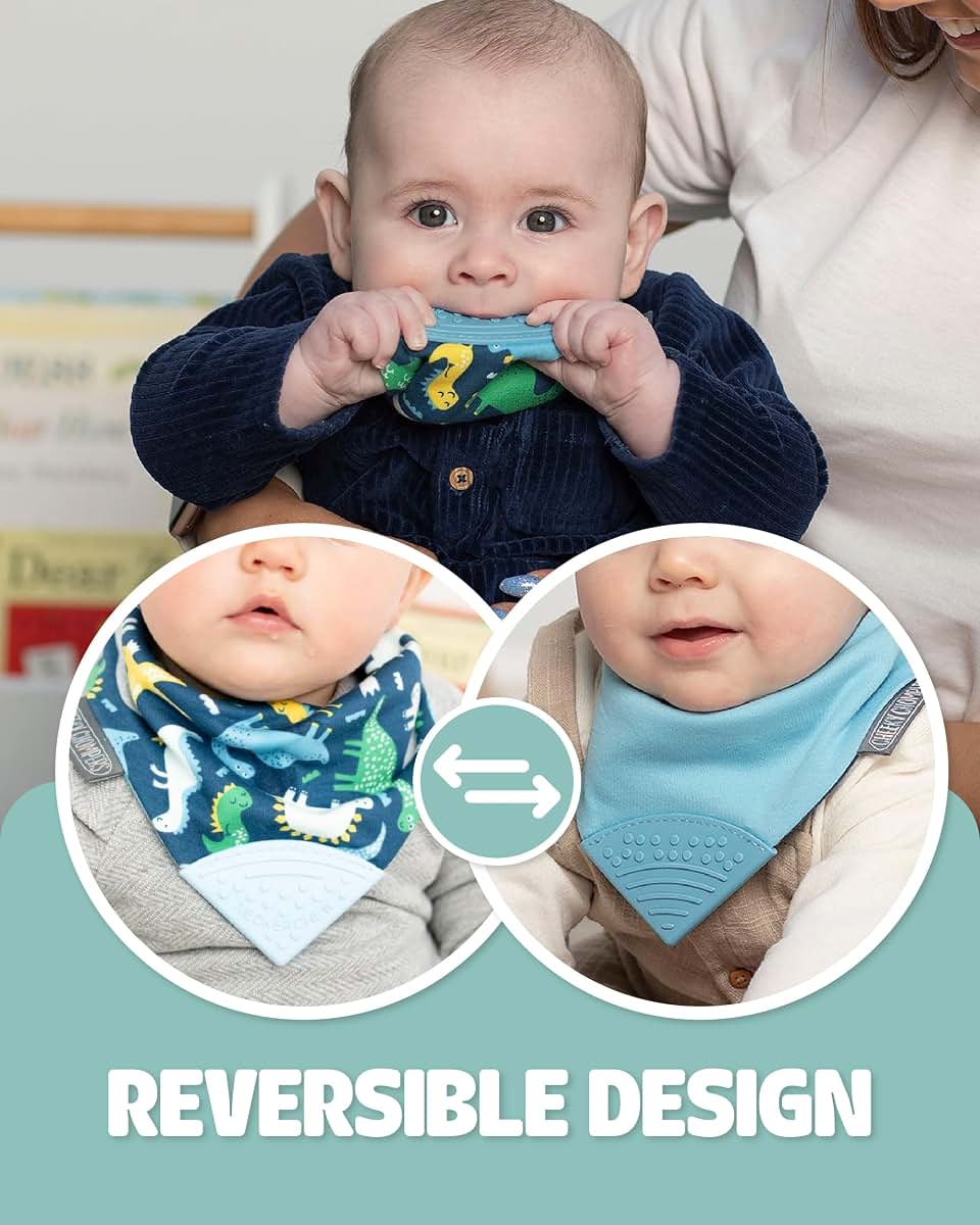 Cheeky Chompers Neckerchew 2-in-1 Teething Bib and Bandana Style