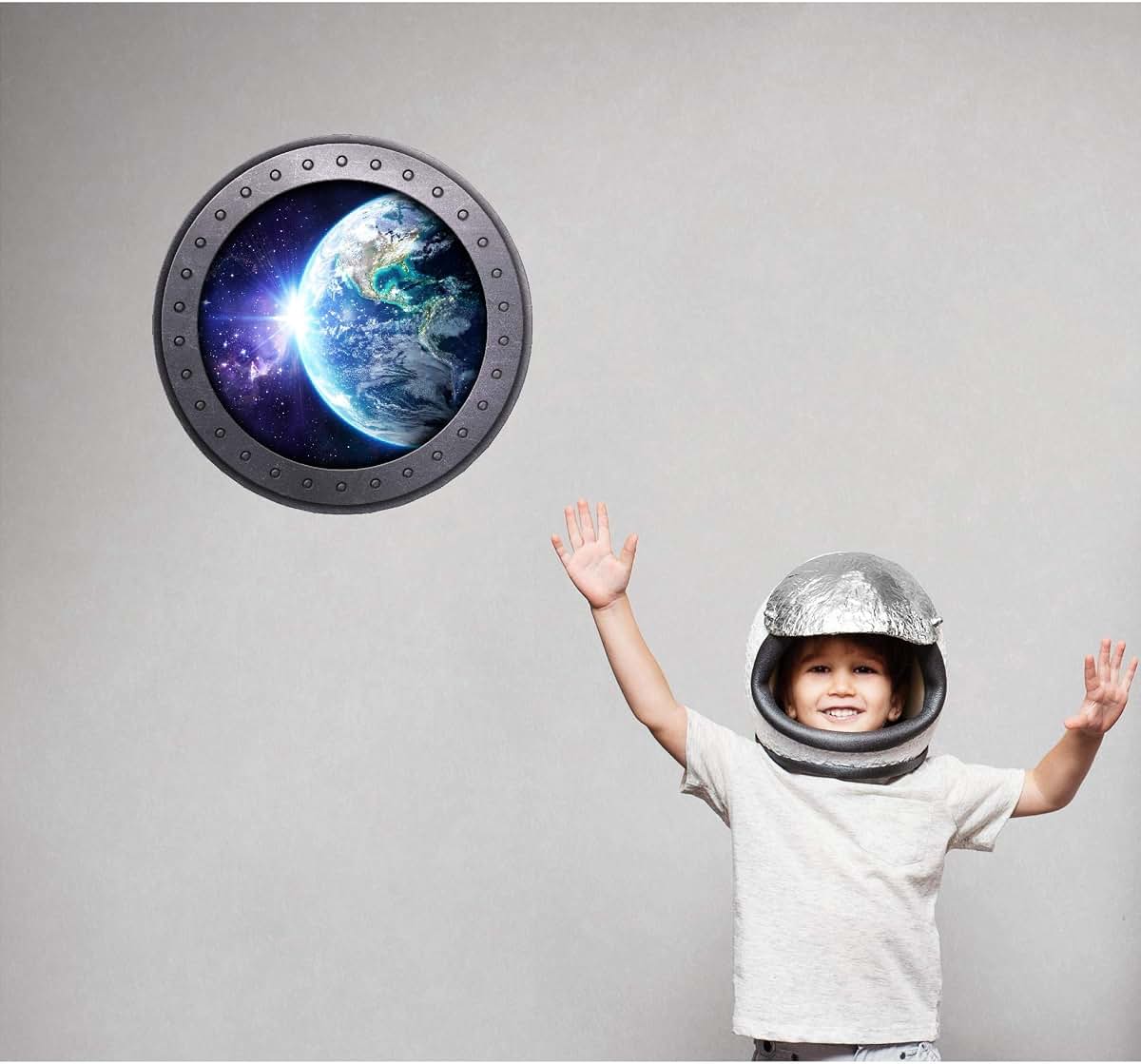 Stickit Graphix PortScape Earth Porthole 3D Window Wall Decal