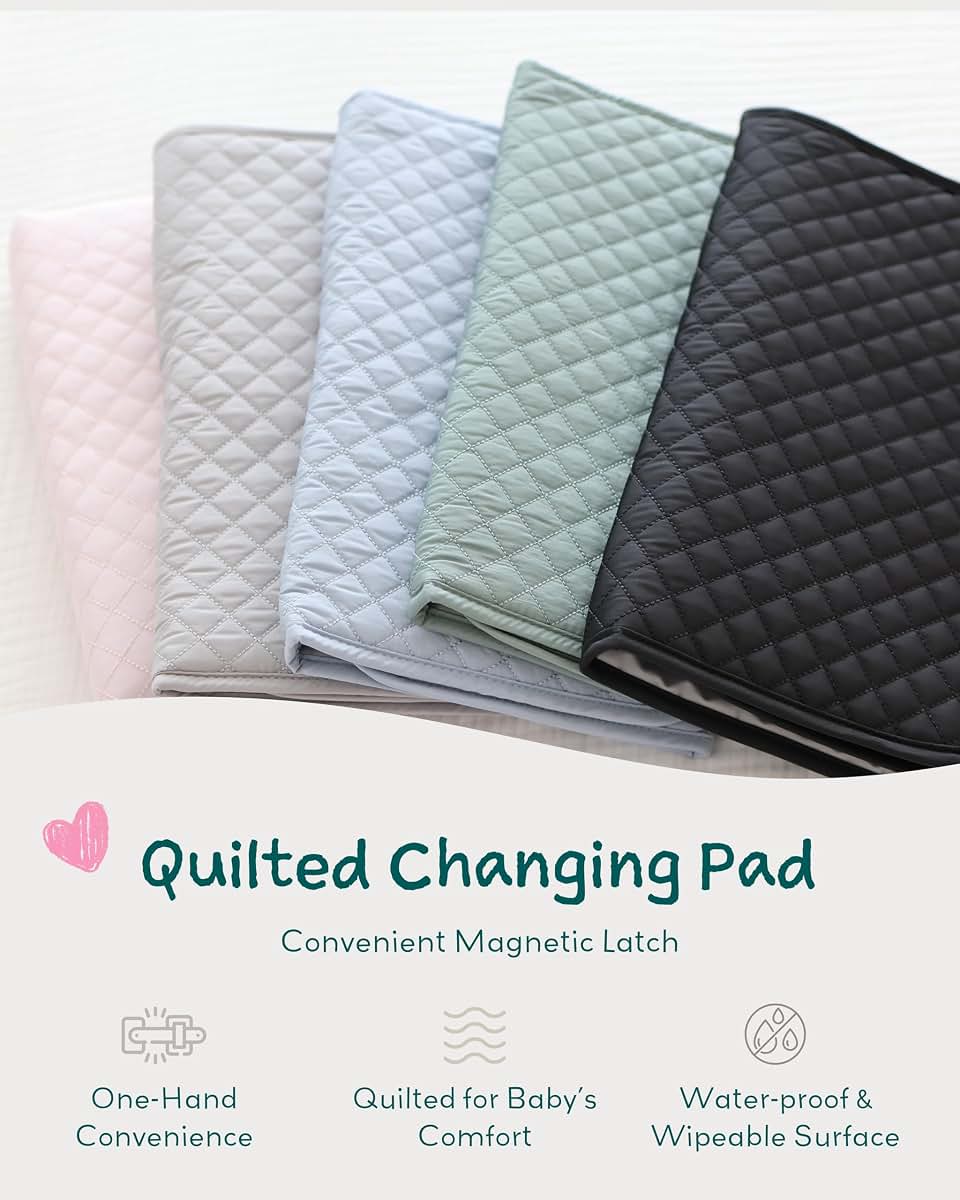 Lily Miles Baby Changing Pad Portable With Magnetic Latches