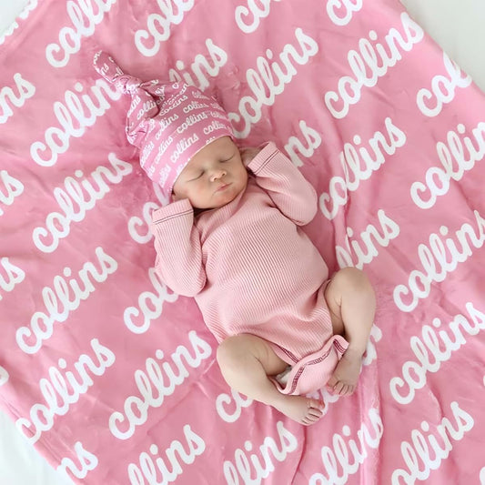 OFCCUSTOM Customized Name Blankets Personalized Baby Blankets for Infant Toddler, Baby Kids Gift Blanket for Birthday