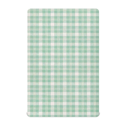 Jihqo Green Gingham Checkered Crib Sheets
