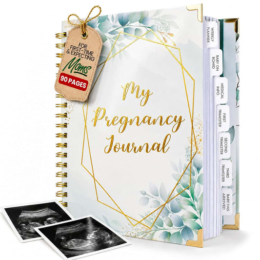 Only Zest 90-Page Pregnancy Journal for First-Time & Expecting Moms | Hardcover Pregnancy Memory Book, Planner &