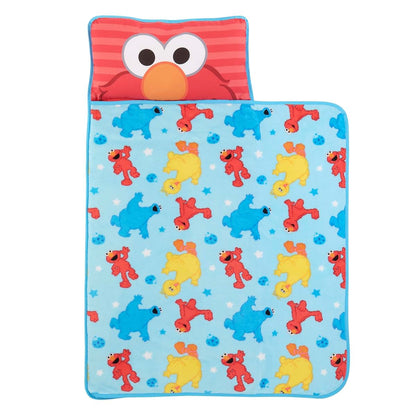 Sesame Street Elmo Toddler Nap Mat with Pillow and Blanket Set