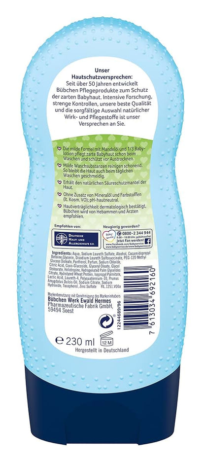 Bübchen Classic Wash & Shower Cream With Baby Lotion 230ml (photo 2)