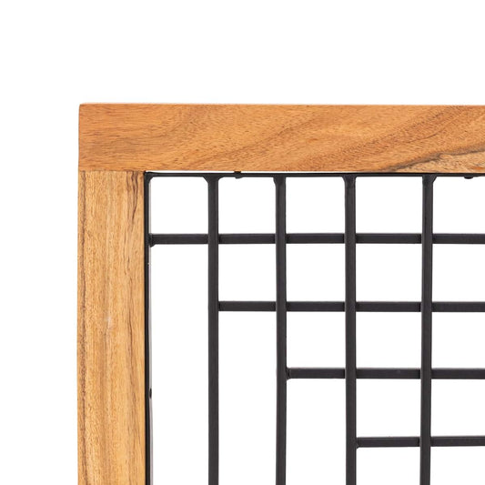 Albany Living 4-Panel Wooden Pet Gate With Metal Mesh (photo 2)