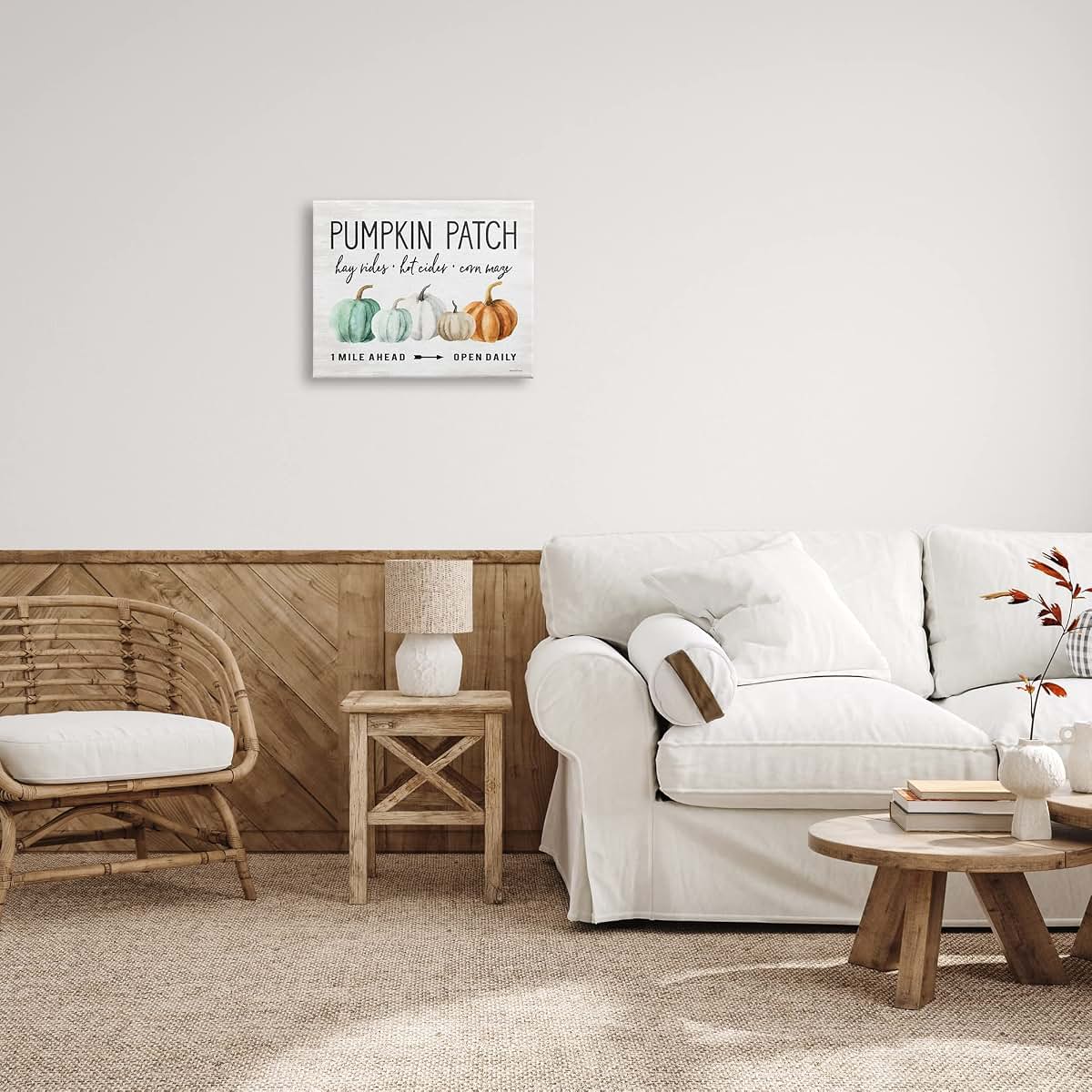 Stupell Industries Pumpkin Patch Farmhouse Canvas Art By Lettered And Lined Ready To Hang