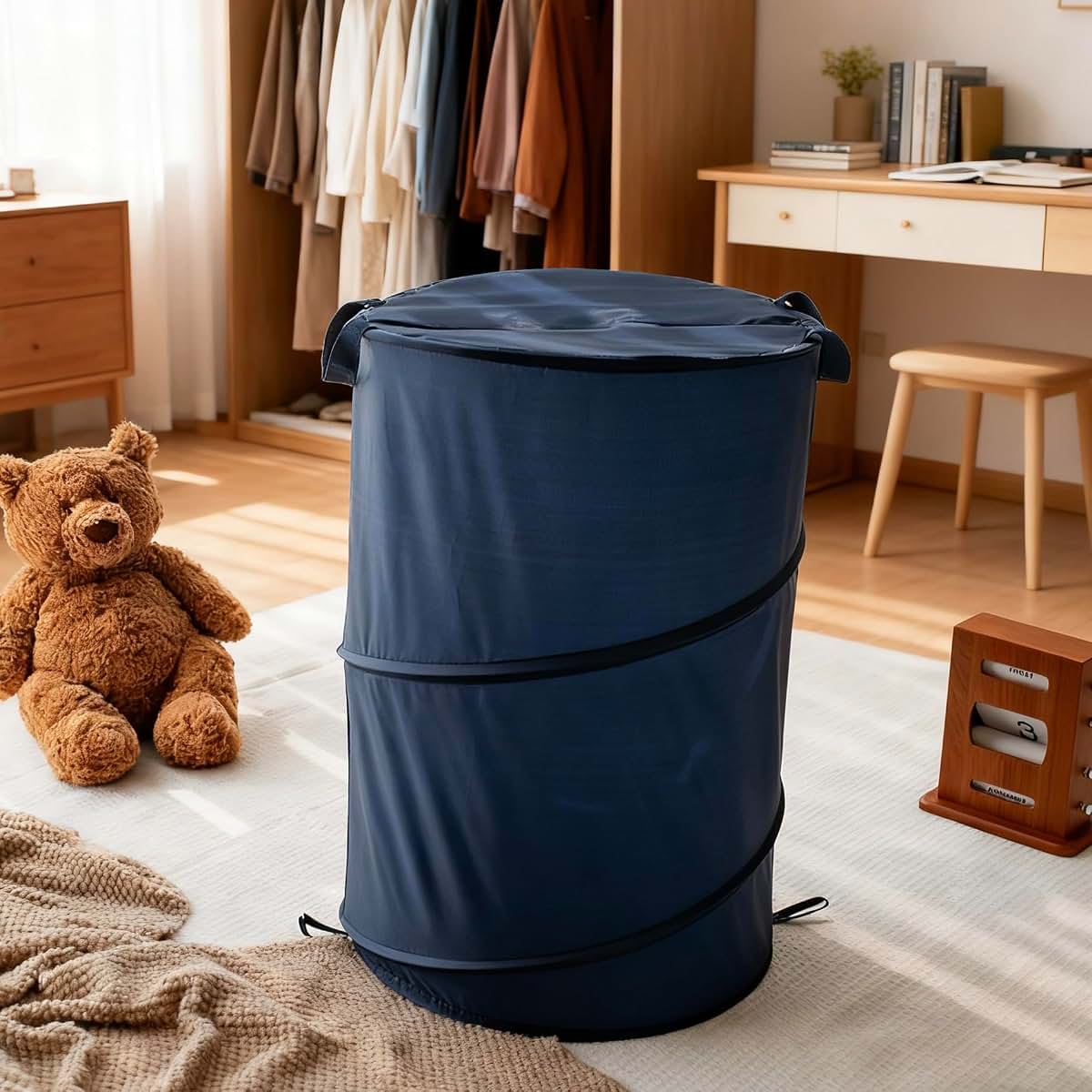 sheng wen Foldable Toy Storage Basket - Large Capacity Organizer Bin for Kids' Toys, Nursery, Playroom, Bedroom (photo 3)