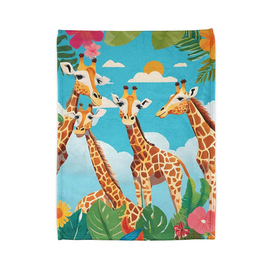 Infinite Pack Baby Giraffe Blankets Personalized Gift for Girl/Boy for Couch Sofa Bed Bedroom Living Room Lightweight