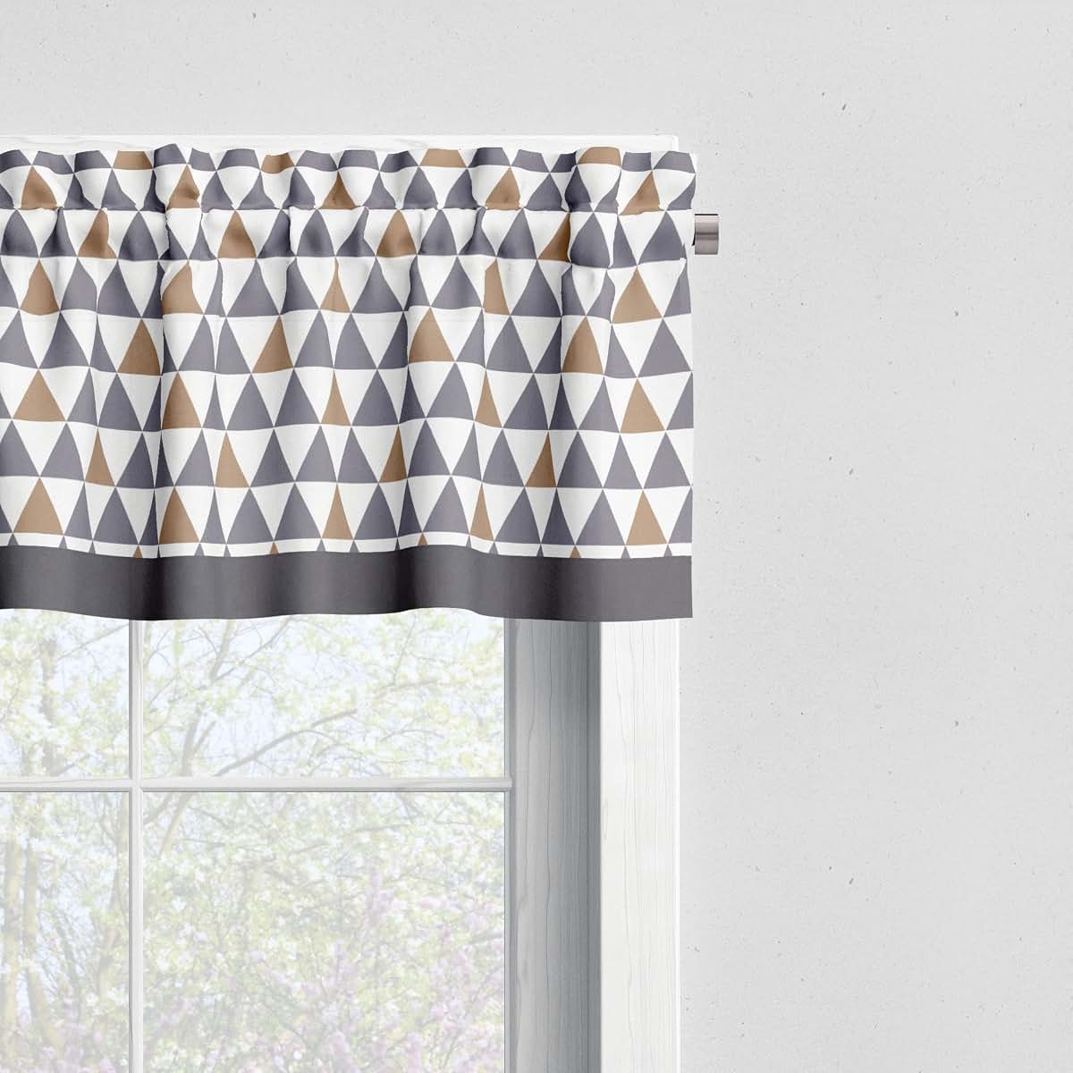 Bacati Woodlands Animals Window Valance In Beige And Grey (photo 2)