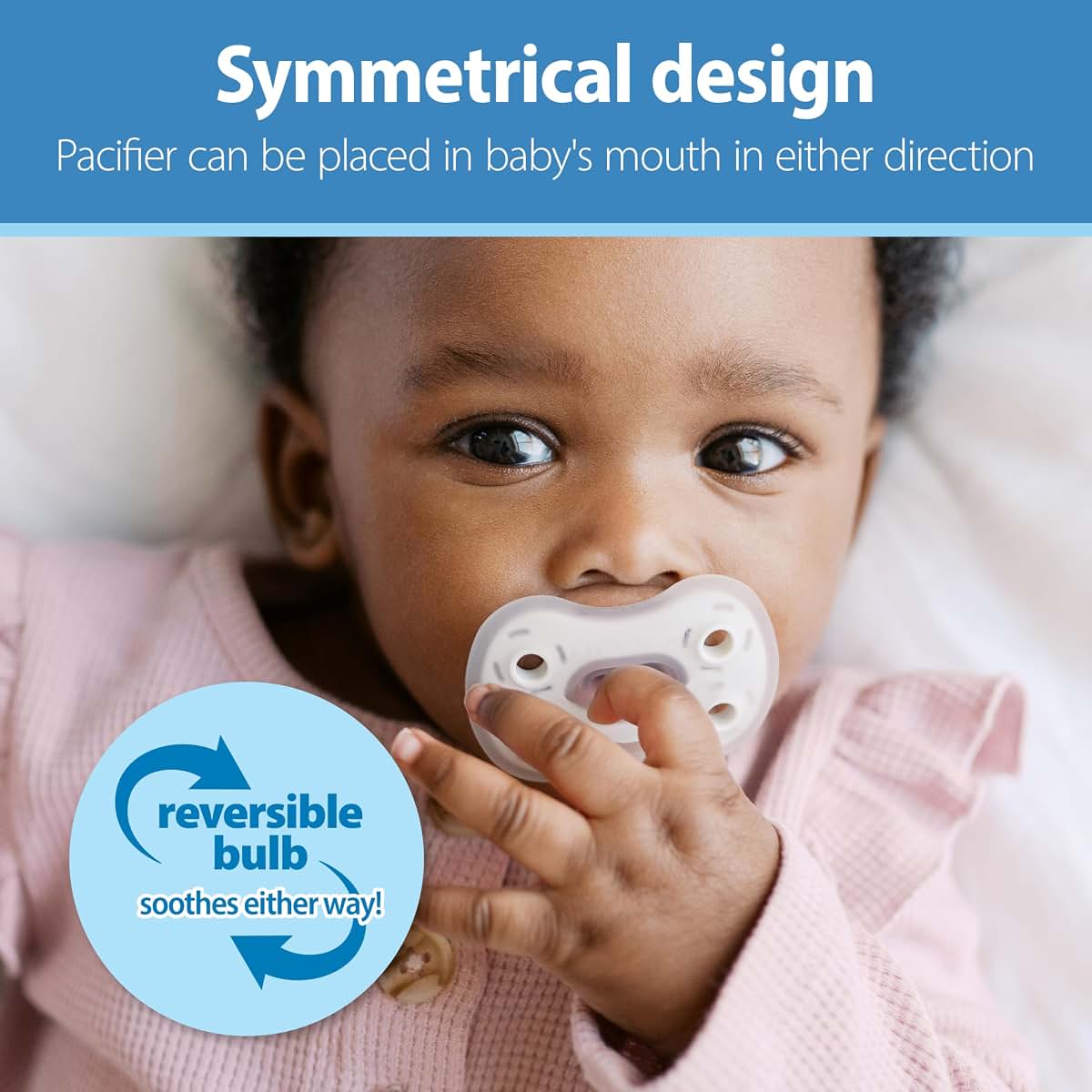 Dr. Brown's Advantage One-Piece Silicone Pacifier for Babies 4-Pack
