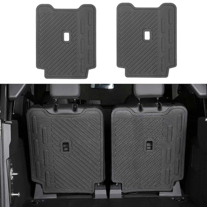 EVGoXMods Rear Seat Backrest Mat for Ford Bronco 2-Door 2021-2026, TPE, Hook-and-Loop Fit, Washable