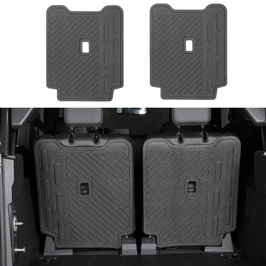 EVGoXMods Rear Seat Backrest Mat for Ford Bronco 2-Door 2021-2026, TPE, Hook-and-Loop Fit, Washable