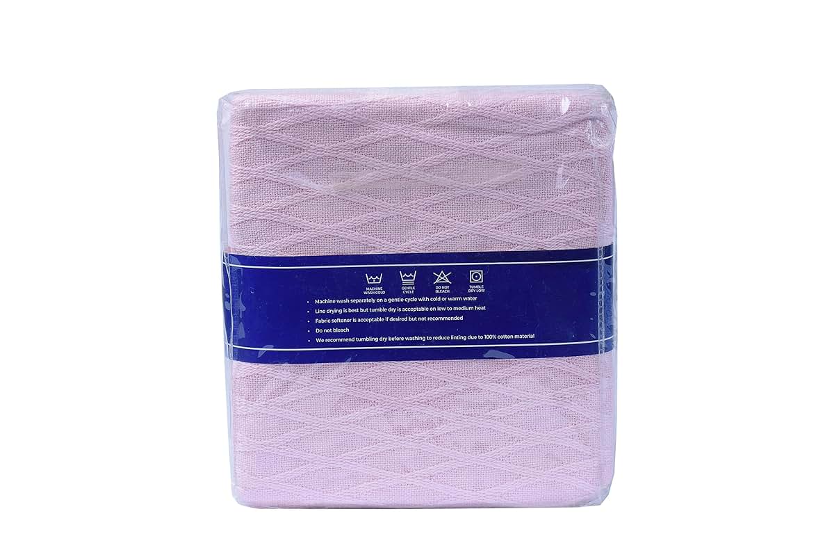 Linteum Textile Supply Toddler Baby Nap Blanket 2-Pack Pink 30x40 In (photo 2)