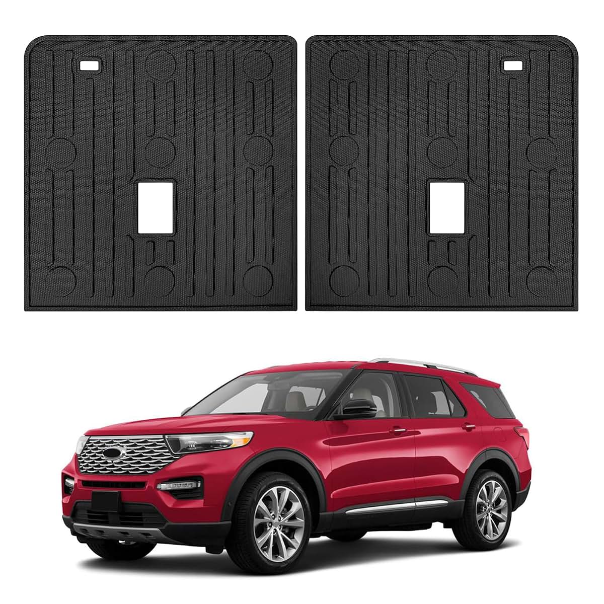 FREEMOTOR802 TPE Backrest Mat Fits 2020-2026 Ford Explorer, Black