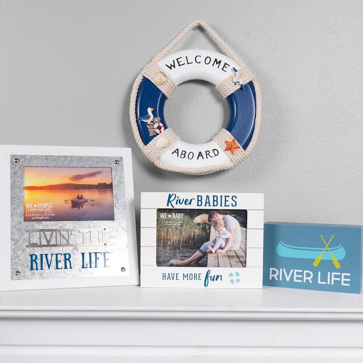 Pavilion Gift Company River Babies Have More Fun Picture Frame