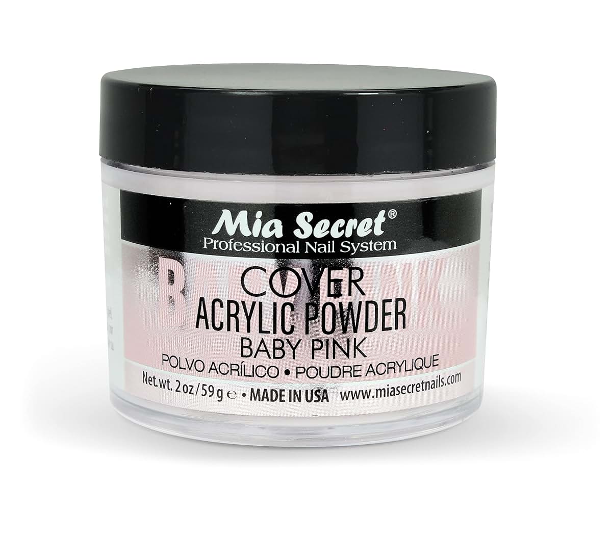 Mia Secret Acrylic Powder Cover Baby Pink 2 Oz