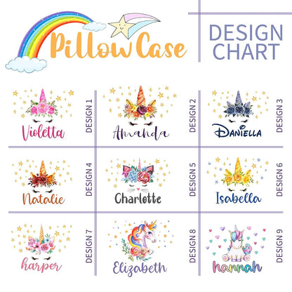 UNIQUE CUSTOM GIFTS Personalized Baby Pillowcase with Name, Custom Toddler Nursery Bedding (photo 2)
