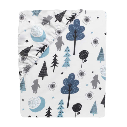 Lambs & Ivy Forever Pooh Fitted Crib Sheet, Multicolor, 28x52 Inch