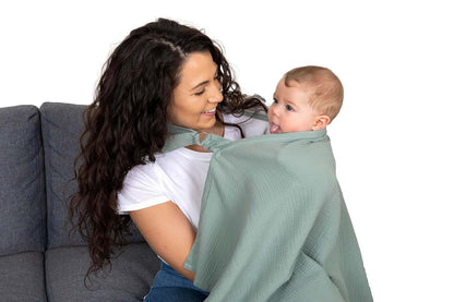 Superior Design Evergrwn Multi-use Privacy Nursing Cover Up for Breastfeeding, 100% Cotton Breathable Nursing Cover