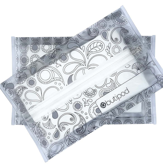 the buti-bag co Butipods Reusable Travel Wipes Case - Portable Moisture-Retaining Pouch, Slim Holder, Convenient