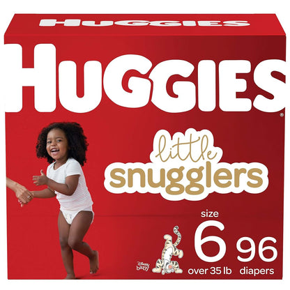 Huggies Little Snugglers Baby Diapers Size 6, 96 Count