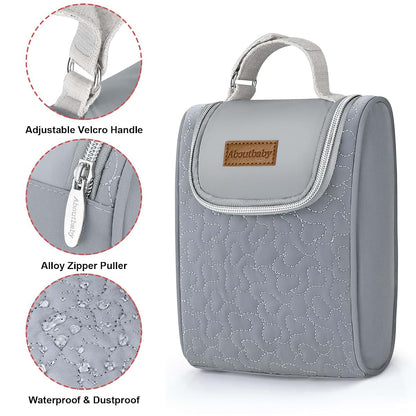 Accmor Insulated Breastmilk Cooler Bag for Two 9oz Bottles, Portable Tote