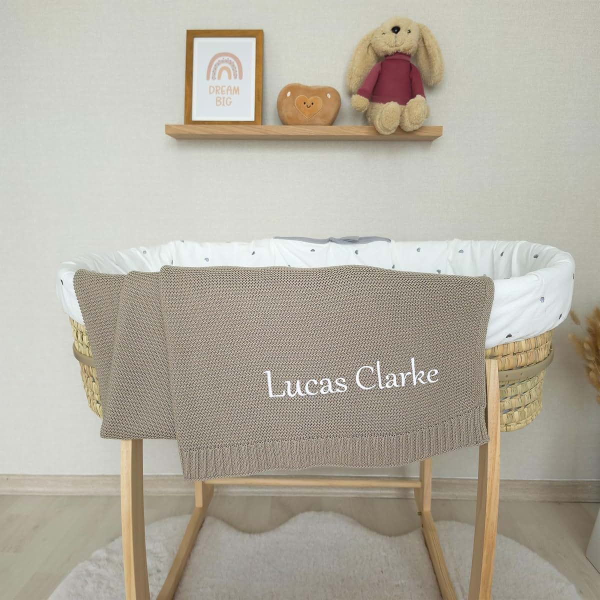 Farbify Embroidered Cotton Baby Blanket (photo 3)