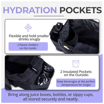 Renaissance Baby - Universal Stroller Organizer - Multifunctional Stroller Caddy With Cup Holders - Non Slip Straps For (photo 4)