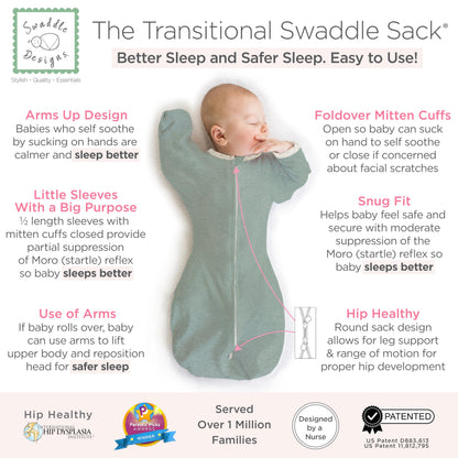 Swaddle Designs Transitional Swaddle Sack Arms Up