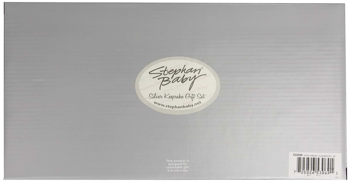 Stephan Baby Satin-Lined Rosewood Keepsake Box with Silver Plated Birth Certificate Holder, First Tooth and First Curl (photo 3)