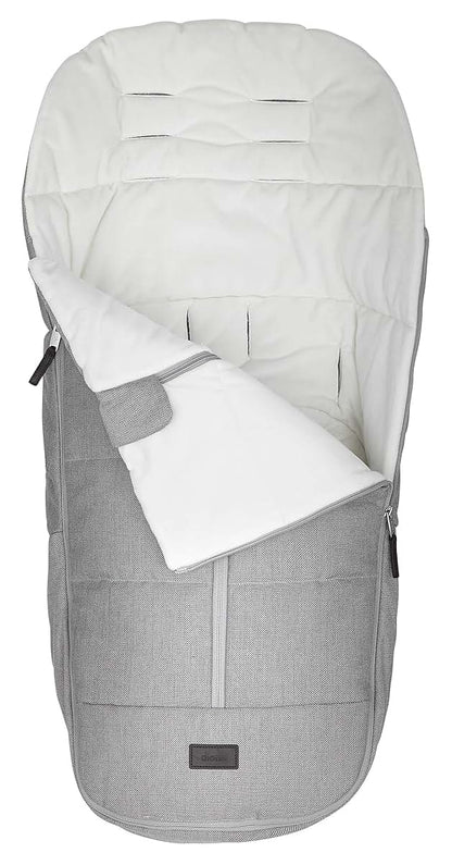 Diono Quantum Classic All Weather Footmuff for Car Seats & Strollers, Light Grey Cube