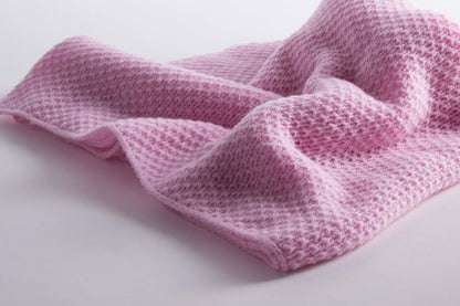 Love Cashmere 100% Cashmere Baby Blanket for Girls - Baby Pink (photo 2)