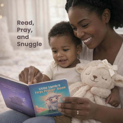 Highmark Collective Baptism Gift Set With Praying Lamb Plush (photo 4)