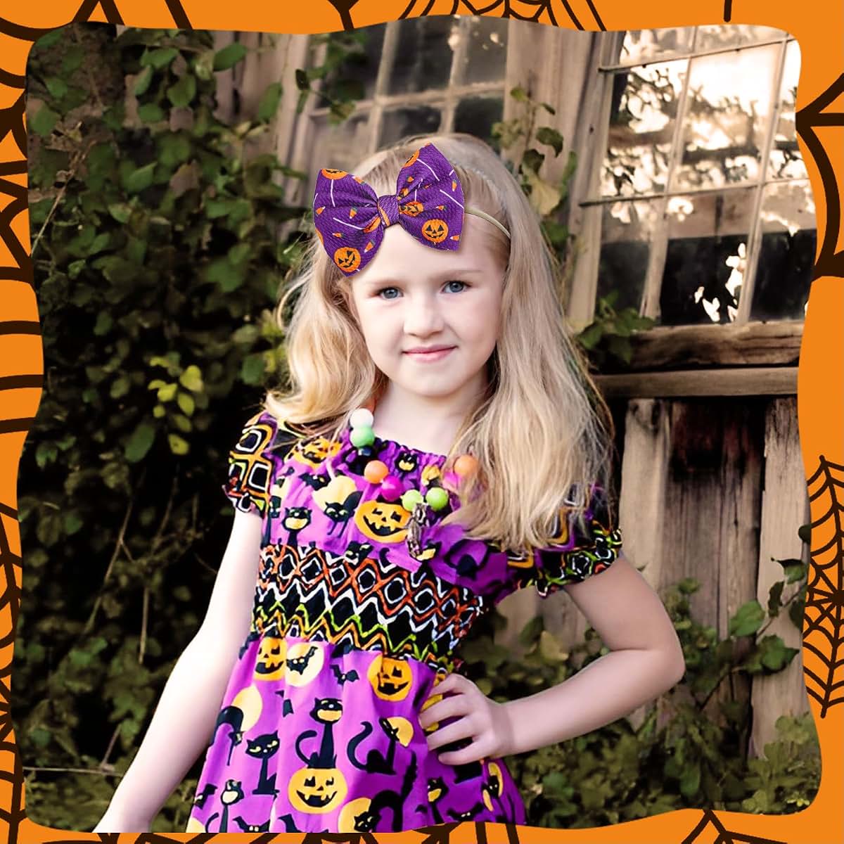 YanJie Halloween Spider and Pumpkin Headbands