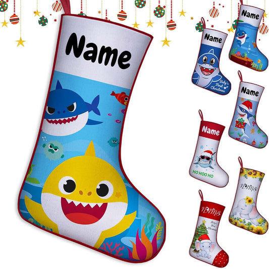 Westpearl Baby First Personalized Kid Christmas Stockings 18 Inch Customized Christmas Stocking for Newborns Larege