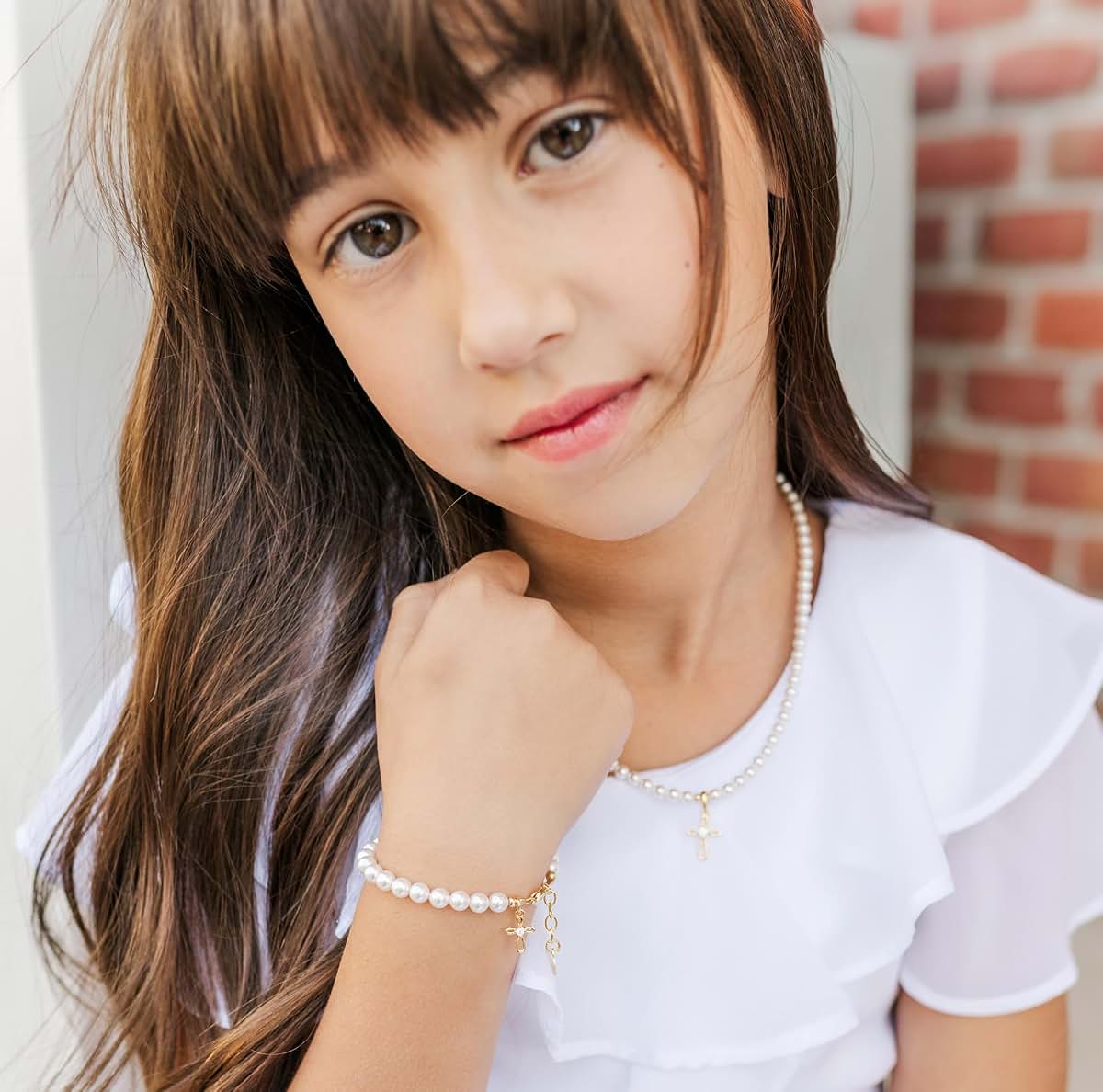Cherished Moments Pearl Bracelet in 14K Gold-Plated or Sterling Silver