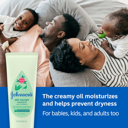 Johnson's Skin Nourish Creamy Oil Aloe Scent