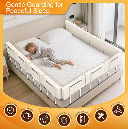 Goodleben Adjustable Bed Rail For Toddlers, 4 Pack
