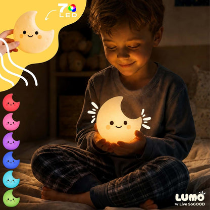 Live SoGOOD Luna Baby Night Light, Silicone Color Changing Touch Lamp (photo 2)
