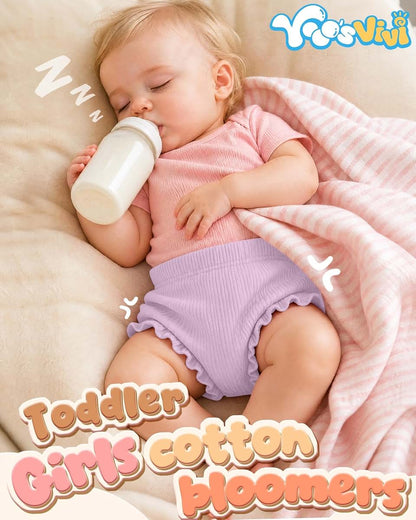Yooo's Vivi Baby Girls Cotton Bloomers 5-Pack (photo 3)